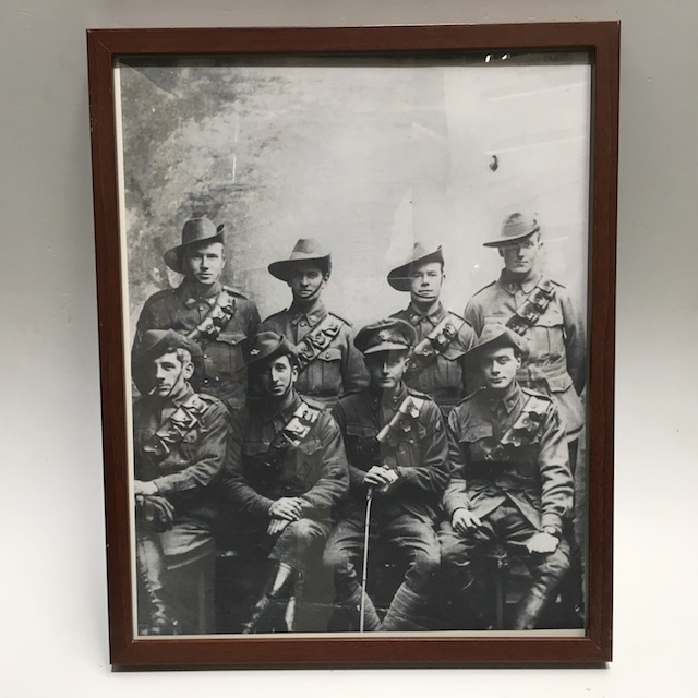 ARTWORK, Army Genre - 42 x 52cm Group Portrait